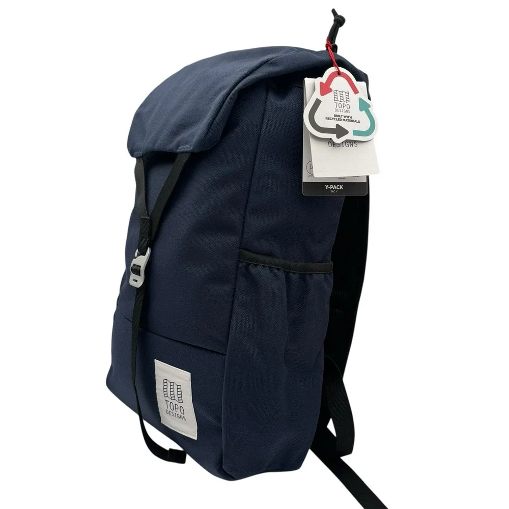 Topo Designs Men's Y-Pack 24L Backpack Navy Blue Fits 15
